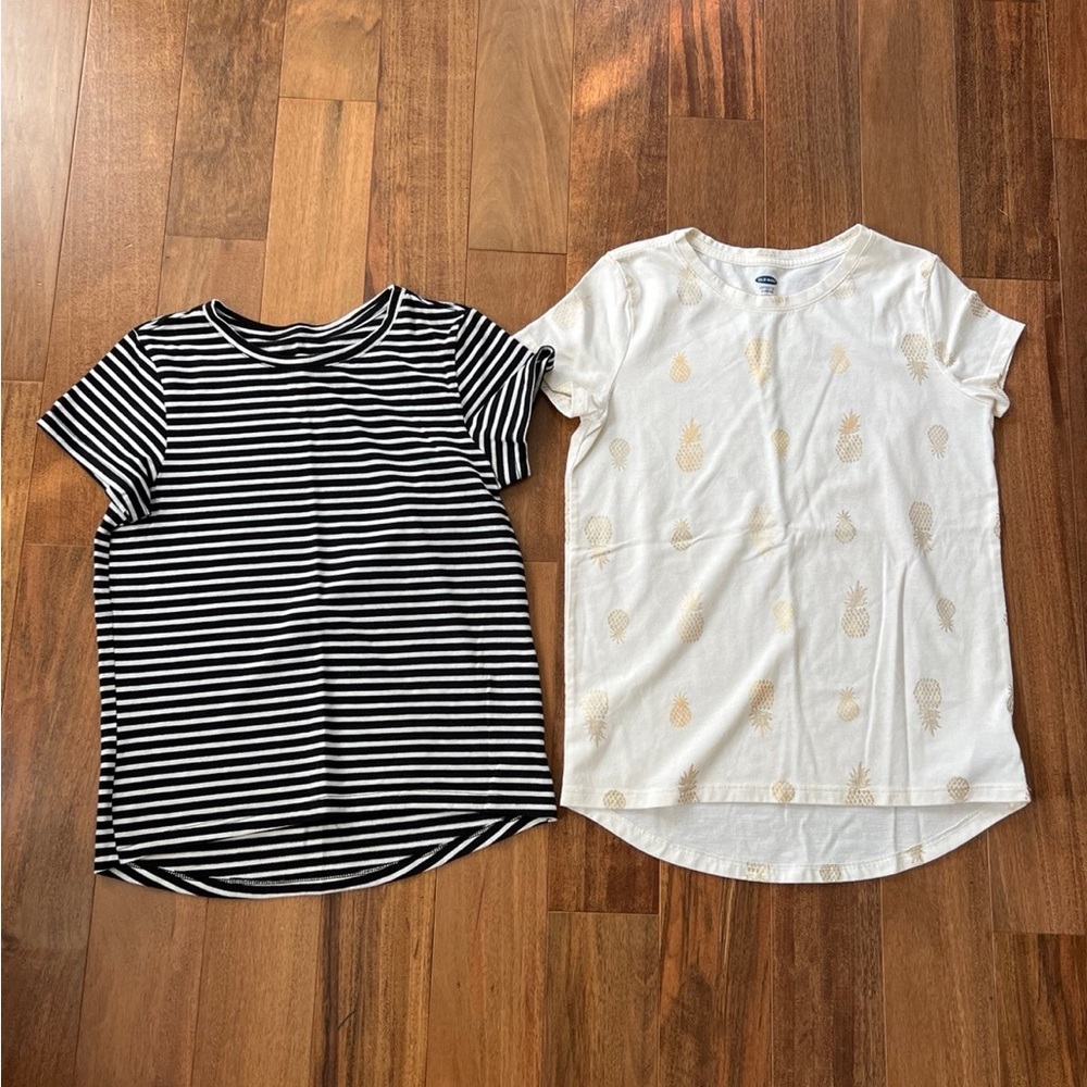 Old Navy Kids Striped and Pineapple Print T-Shirts